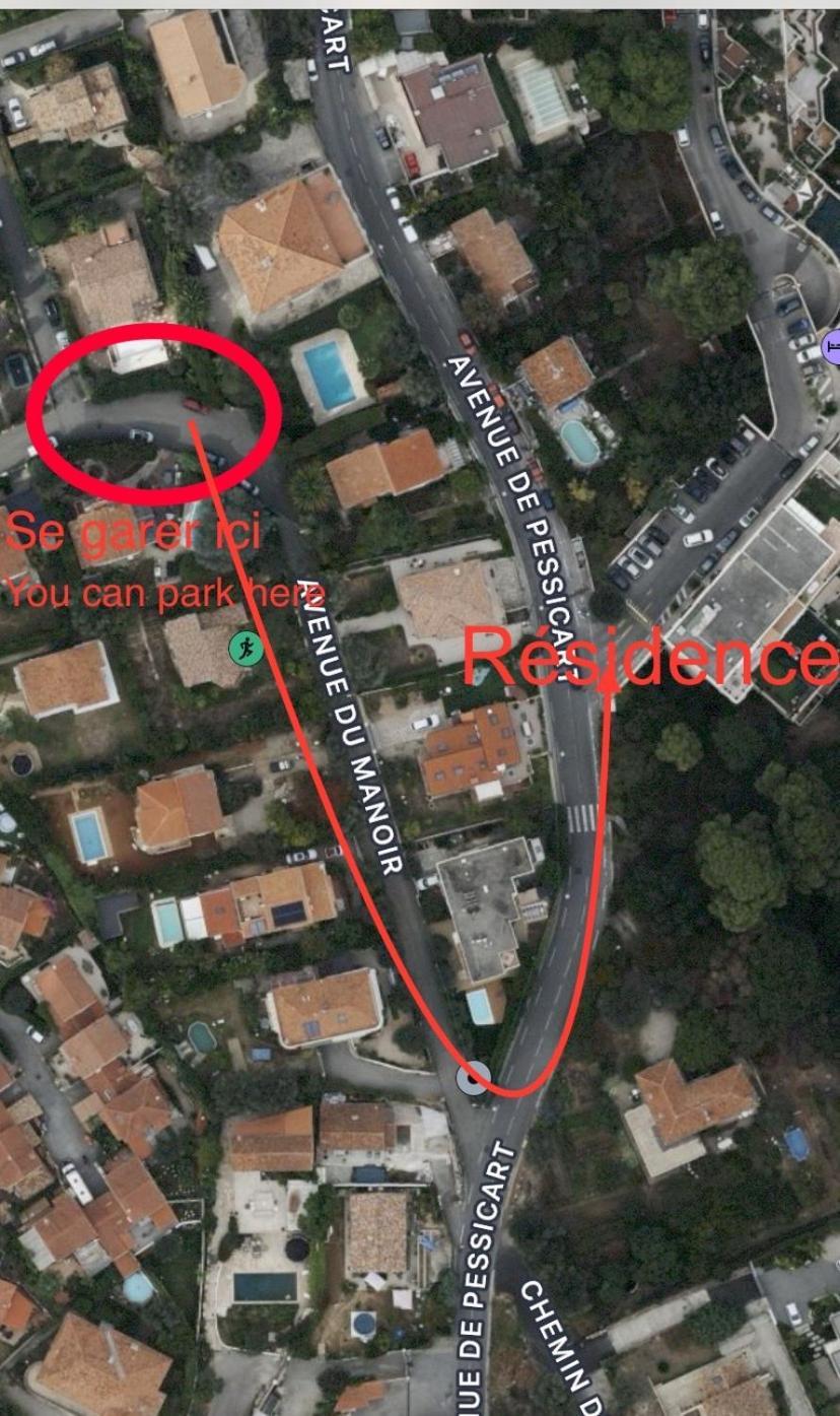 Chambre D Hote Avec Clim Terrasse Et Petit Dejeuner Hauteurs De 尼斯 外观 照片